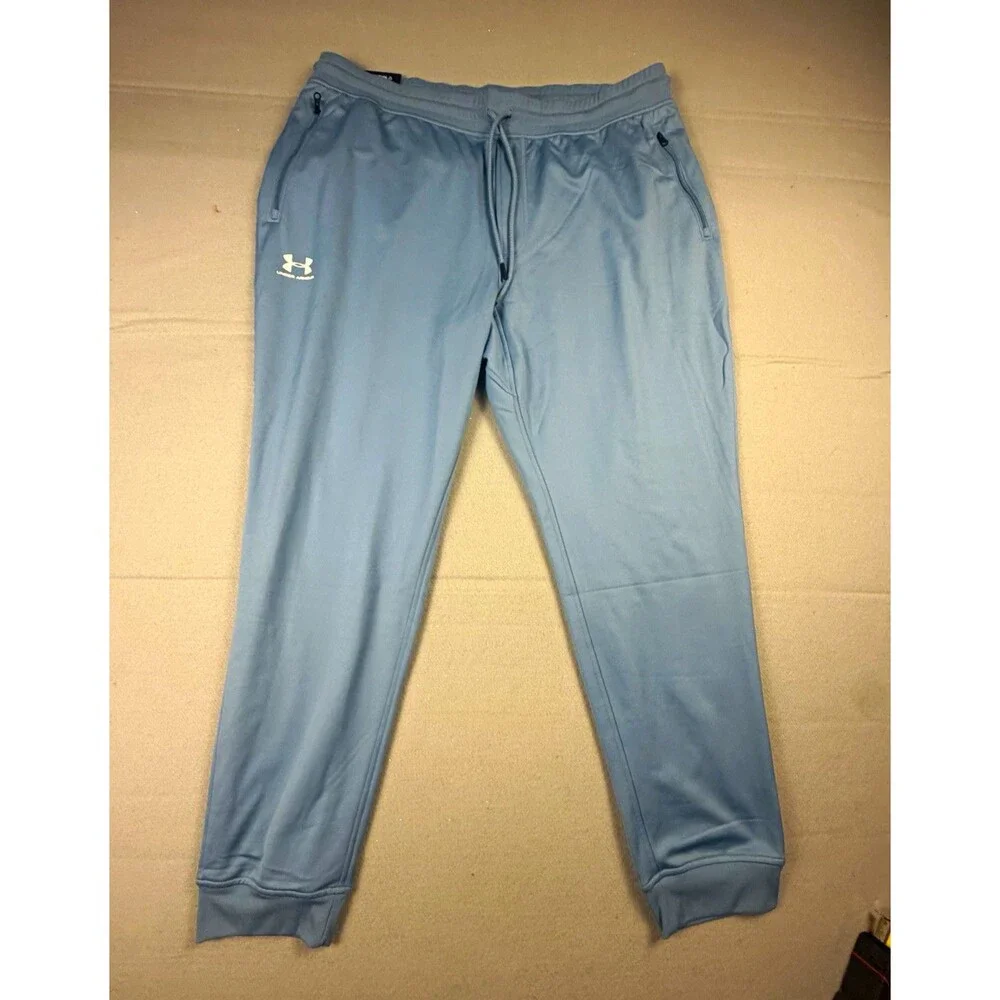 Under Armour Sportstyle Tricot Men's Blue 2XL Big & Tall Jogger Pants Loose